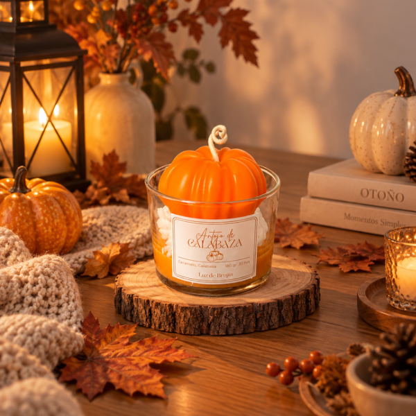 Vela de Calabaza Caramelizada